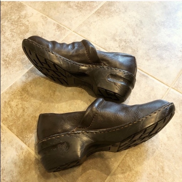 Thom McAn brown leather clogs mules shoes 8 - Picture 4 of 8